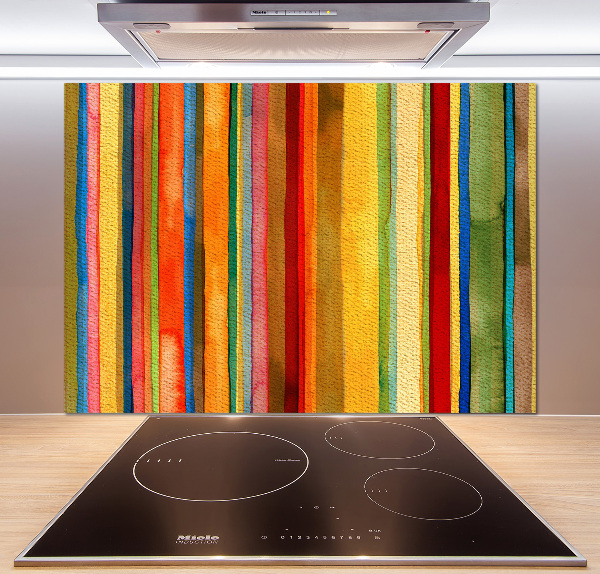 Keuken achterwand Kleurrijke strepen