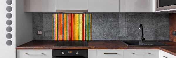 Keuken achterwand Kleurrijke strepen