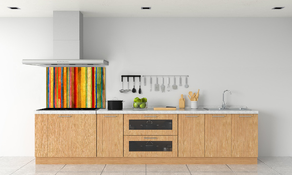 Keuken achterwand Kleurrijke strepen