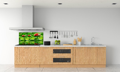 Spatscherm keuken paraplu's met lieveheersbeestjesmotief
