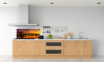 Glazen achterwand keuken Brooklynbrug