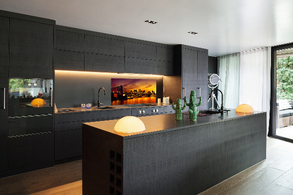 Glazen achterwand keuken Brooklynbrug