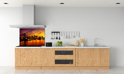 Glazen achterwand keuken Brooklynbrug