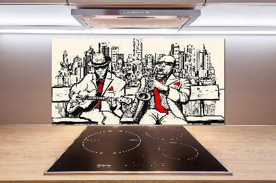 Achterwand keuken New York Jazz