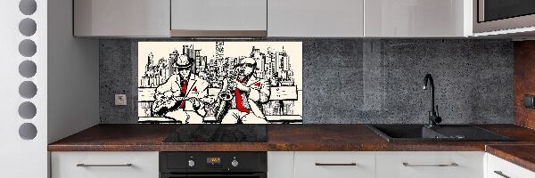 Achterwand keuken New York Jazz