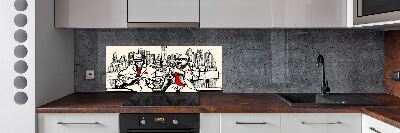 Achterwand keuken New York Jazz