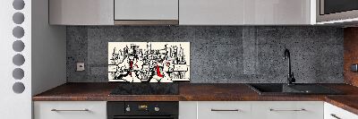 Achterwand keuken New York Jazz