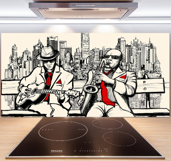 Achterwand keuken New York Jazz