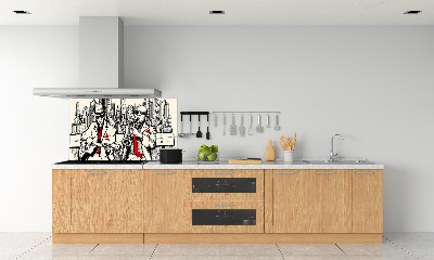 Achterwand keuken New York Jazz