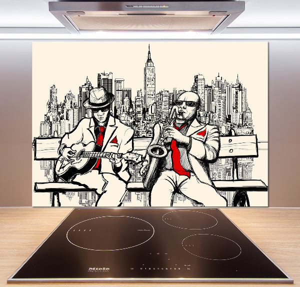 Achterwand keuken New York Jazz