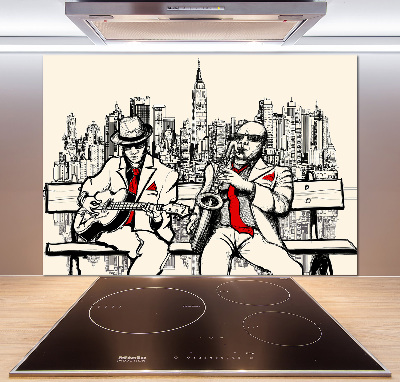 Achterwand keuken New York Jazz
