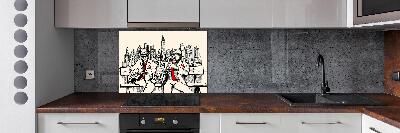 Achterwand keuken New York Jazz