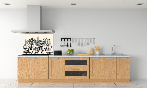 Achterwand keuken New York Jazz