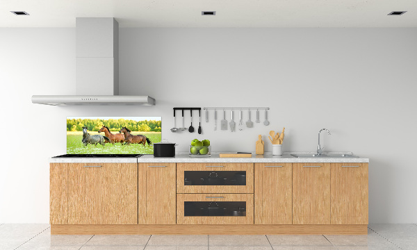 Keuken achterwand Paarden in galop