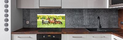 Keuken achterwand Paarden in galop