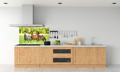 Keuken achterwand Paarden in galop