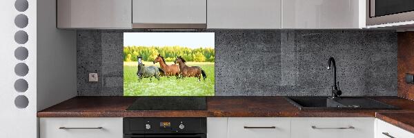 Keuken achterwand Paarden in galop