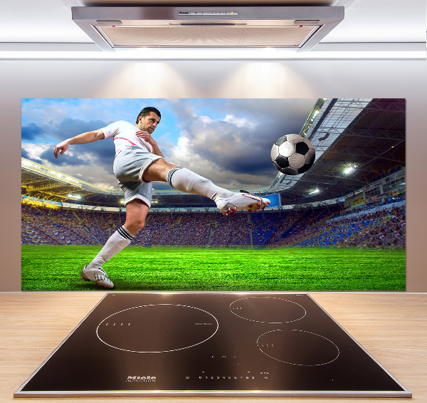 Panel lacobel Piłkarz na stadionie