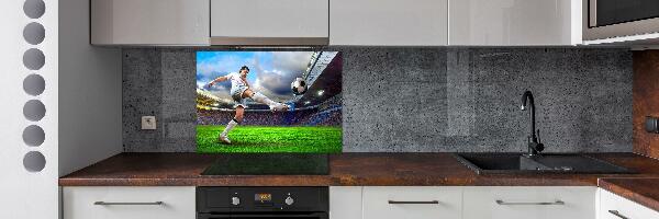 Panel lacobel Piłkarz na stadionie