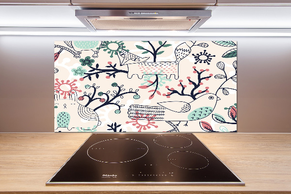 Keuken achterwand Dieren en bloemen