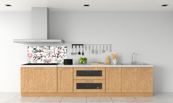 Keuken achterwand Dieren en bloemen