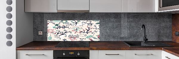 Keuken achterwand Dieren en bloemen