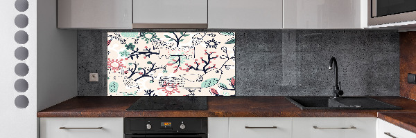Keuken achterwand Dieren en bloemen