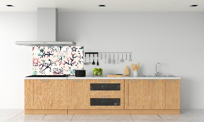 Keuken achterwand Dieren en bloemen