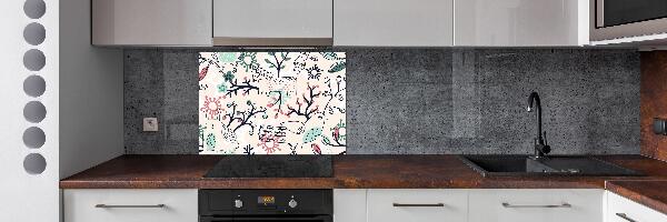 Keuken achterwand Dieren en bloemen