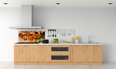 Keuken achterwand Koffiebonen en een kopje