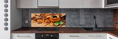 Keuken achterwand Koffiebonen en een kopje