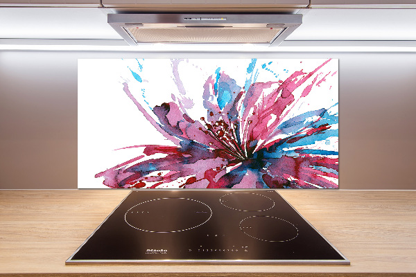 Achterwand keuken Abstracte bloem