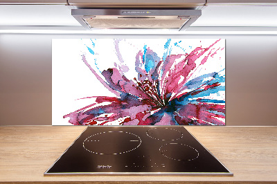 Achterwand keuken Abstracte bloem