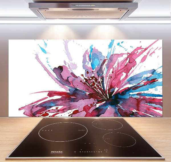Achterwand keuken Abstracte bloem