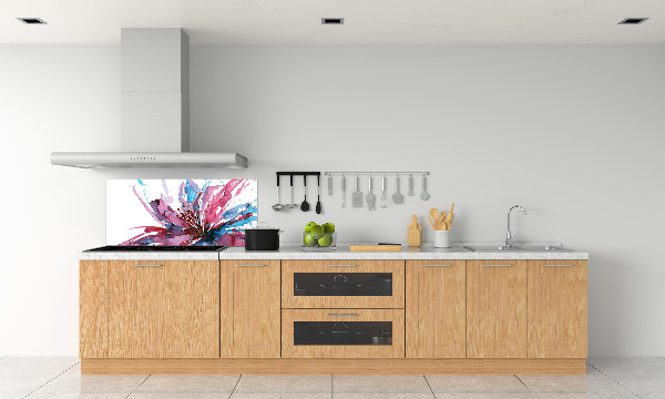 Achterwand keuken Abstracte bloem