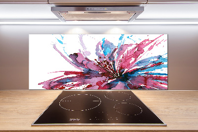 Achterwand keuken Abstracte bloem