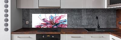 Achterwand keuken Abstracte bloem