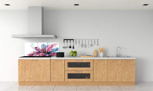 Achterwand keuken Abstracte bloem