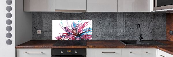 Achterwand keuken Abstracte bloem