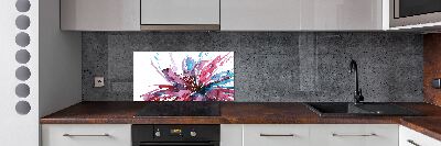 Achterwand keuken Abstracte bloem