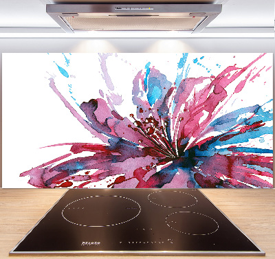 Achterwand keuken Abstracte bloem