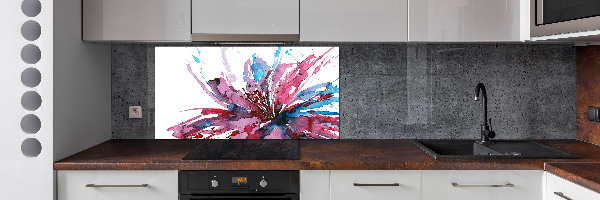 Achterwand keuken Abstracte bloem