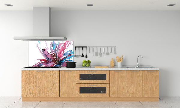 Achterwand keuken Abstracte bloem