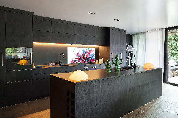 Achterwand keuken Abstracte bloem