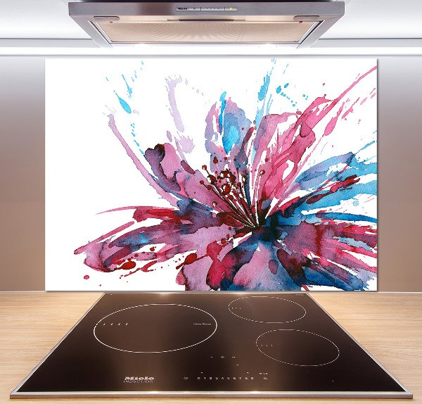 Achterwand keuken Abstracte bloem
