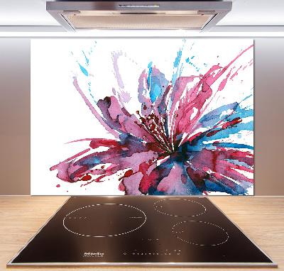 Achterwand keuken Abstracte bloem