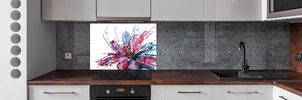 Achterwand keuken Abstracte bloem