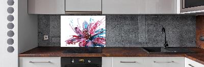 Achterwand keuken Abstracte bloem