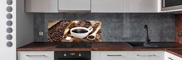 Achterwand keuken Een kopje koffie