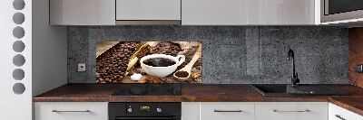 Achterwand keuken Een kopje koffie